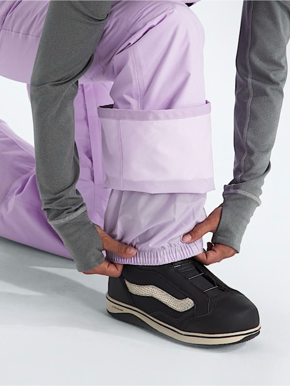 NWT The North Face Women’s Lavender DryVent Ski Snow Bib Overalls Size S/P - Picture 3 of 10